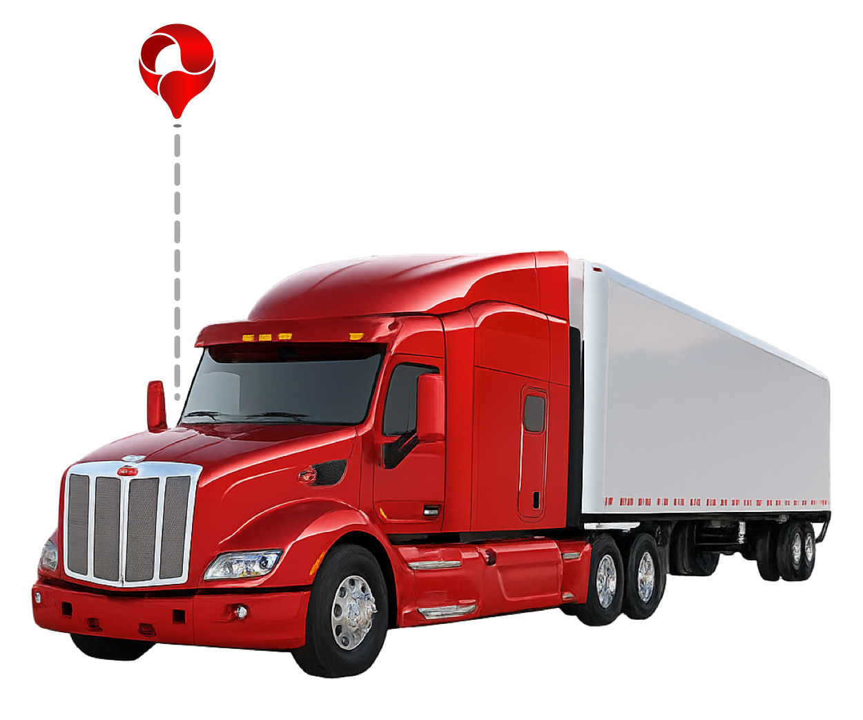 Trailer con sistema de rastreo GPS